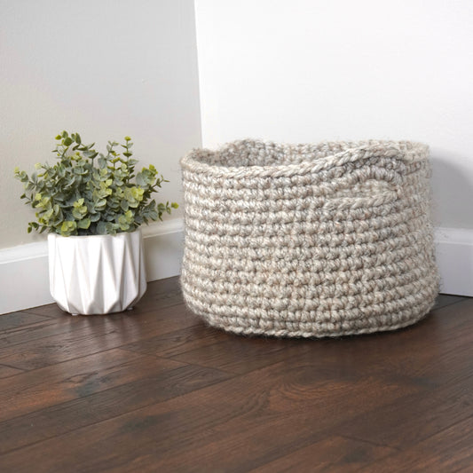 The Cheryl Crochet Basket - Medium